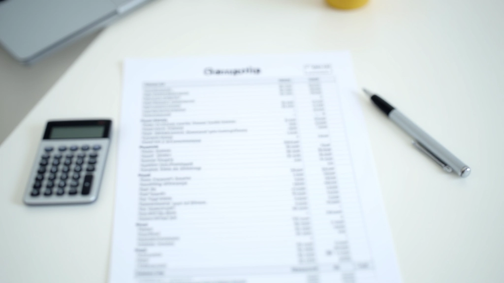 Gehaltsabrechnung mit Stift und Taschenrechner auf Schreibtisch, detaillierte Aufschlüsselung